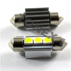 Диодна крушка (LED крушка) 12V, C5W, SV8.5, 41мм, блистер 2 бр.