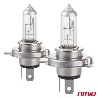 Крушка 12V, H4, 55/60W, P43T, блистер 2бр AMIO