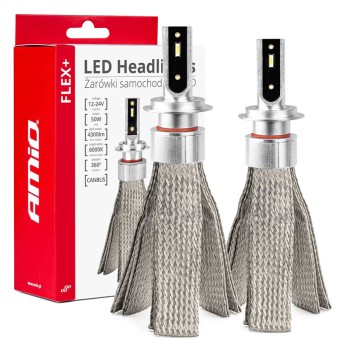 Диодна крушка (LED крушка) 12V 24V H7, блистер 2бр