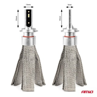 Диодна крушка (LED крушка) 12V 24V H7, блистер 2бр