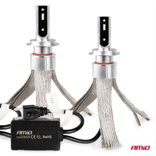 Диодна крушка (LED крушка) 12V 24V H7, блистер 2бр