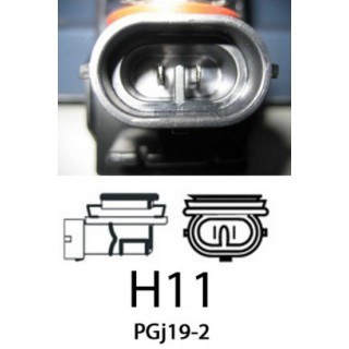 Диодна крушка (LED крушка) 12V, H11, PGJ19-2, блистер 2бр.