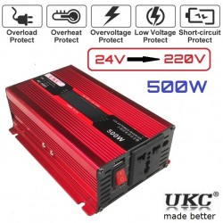 Инвертор на напрежение от 24V на 220V 500W