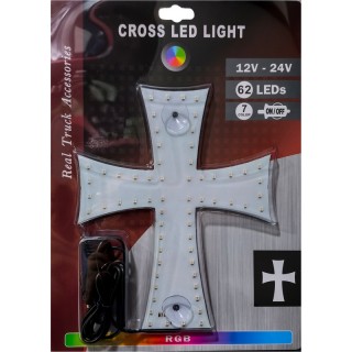 Светещ диоден кръст 12-24V