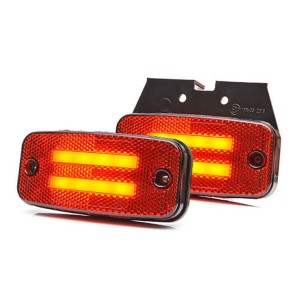 Диоден (LED) габарит серия W158 червен 12V / 24V
