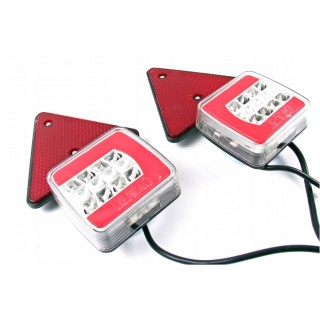 Диодни (LED) стопове за ремарке с магнитно закачане и окабеляване 12V / 24V