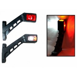 Диоден (LED) габарит рог за броня универсален 12 / 24V 2 броя