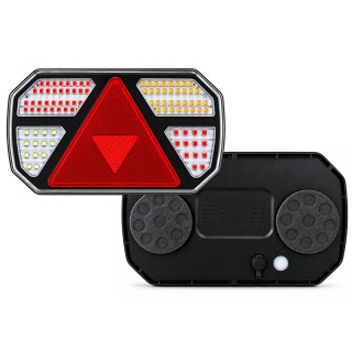 Безжични диодни (LED) стопове за ремарке с магнитно закачане 2бр 12V 24V