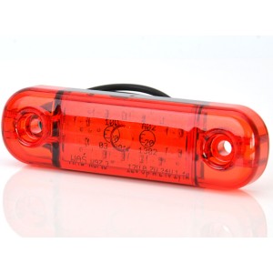 Диоден (LED) габарит серия W97.3 червен 12V / 24V