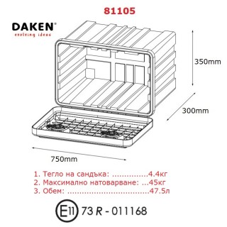Кутия за инструменти за камион DAKEN