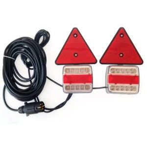 Диодни (LED) стопове за ремарке с магнитно закачане и окабеляване 12V