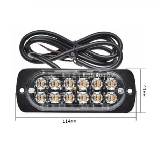 Аварийна сигнална LED лампа 12V 24V блиц