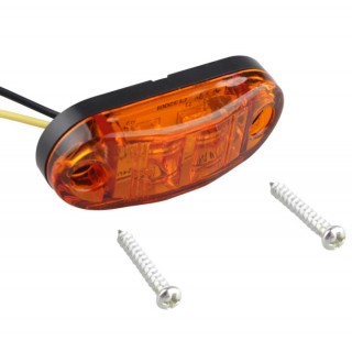 Диоден (LED) габарит оранжев 12V / 24V 2бр