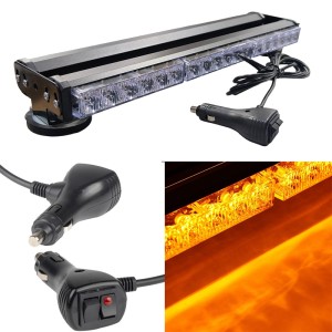 Аварийна сигнална LED лампа 12V блиц оранжева светлина