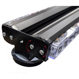 Аварийна сигнална LED лампа 12V блиц оранжева светлина