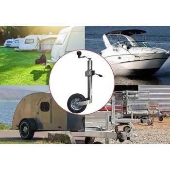 Опорно колело за ремаркета и каравани 340кг с планка