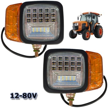 Диодни (LED) фарове с мигач, къси и дълги 12V 24V 2бр
