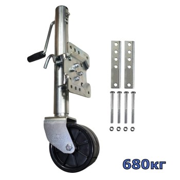 Опорно колело за ремаркета и каравани с двойна гума 680кг