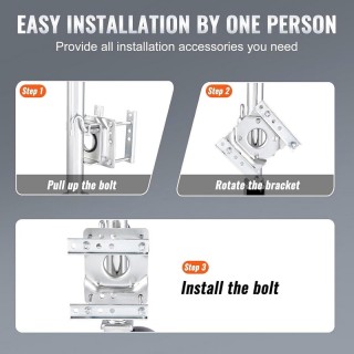 Опорно колело за ремаркета и каравани с двойна гума 680кг