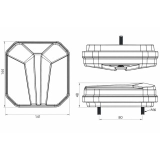 Диоден (LED) стоп за ремарке 24V 1 брой