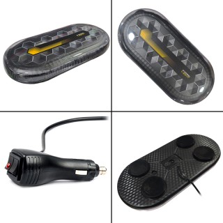 Аварийна сигнална LED лампа 12V 24V