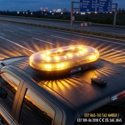 Безжична LED аварийна магнитна лампа с дистанционно ECE R65
