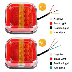 Диодни (LED) стопове за ремарке 2бр 12V / 24V