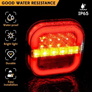 Диодни (LED) стопове за ремарке 2бр 12V / 24V