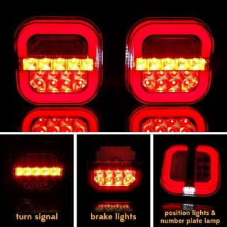 Диодни (LED) стопове за ремарке 2бр 12V / 24V