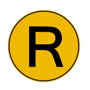Табела за камион с буква R