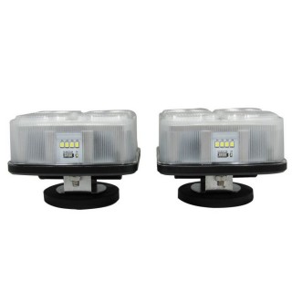 Безжични диодни (LED) стопове за ремарке с магнитно закачане 2бр 12V 24V