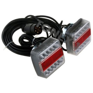 Диодни (LED) стопове за ремарке с магнитно закачане и окабеляване 2бр 12V