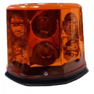 Аварийна сигнална LED лампа 12V 24V оранжева