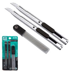 Макетен нож метален с резервни остриета