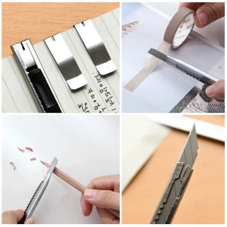 Макетен нож метален с резервни остриета