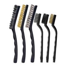 Комплект телени четки с пластмасова дръжка 6 бр