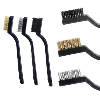 Комплект телени четки с пластмасова дръжка 6 бр