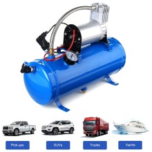 Въздушен компресор 12V с резервоар 6л, 150 PSI (8 Bar)