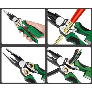 Мултифункционални клещи 8-в-1 с вграден фазомер за електротехници