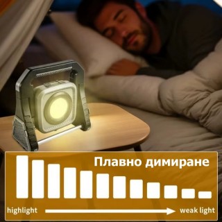 Акумулаторна LED лампа работна лампа
